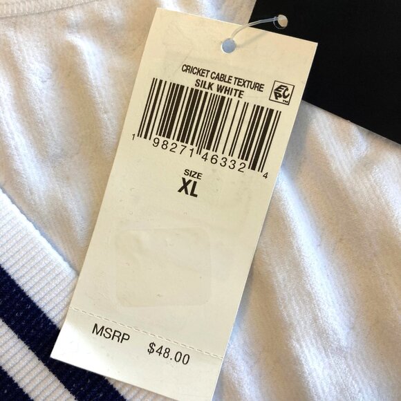 Lauren Ralph Lauren Cricket Cable-Texture Longline Bralette XL White NWT - Picture 4 of 7